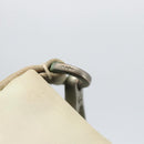 PRADA Shoulder Bag Nylon Beige Silver Auth 162128-10