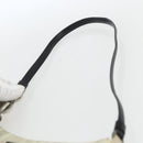 PRADA Shoulder Bag Nylon Beige Silver Auth 162128-8