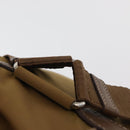 PRADA Backpack Nylon Beige Silver Auth 162129-5