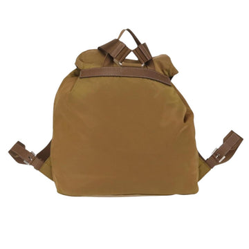 PRADA Backpack Nylon Beige Silver Auth 162129 - 0