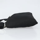 PRADA Shoulder Bag Nylon Black Silver Auth 162132-5