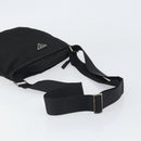 PRADA Shoulder Bag Nylon Black Silver Auth 162132-7