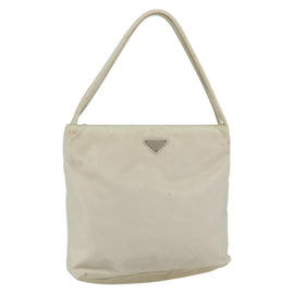 PRADA Tote Bag Nylon White Auth 162134