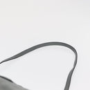 PRADA Hand Bag Safiano leather 2way Gray Silver Auth 162141-14