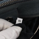 PRADA Hand Bag Safiano leather 2way Gray Silver Auth 162141-11