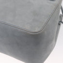 Salvatore Ferragamo Tote Bag Suede Blue Silver Auth 162145-16