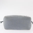 Salvatore Ferragamo Tote Bag Suede Blue Silver Auth 162145-5