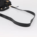 Salvatore Ferragamo Gancini Tote Bag Leather 2way Black Gold Auth 162147-9