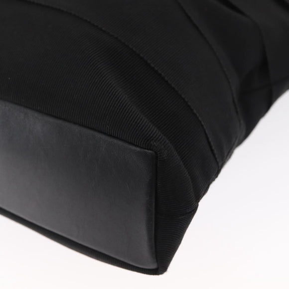 Salvatore Ferragamo Vala Tote Bag Canvas Black Gold Auth 162149