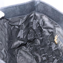 Salvatore Ferragamo Vala Tote Bag Canvas Black Gold Auth 162149-18