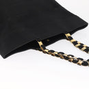 Salvatore Ferragamo Vala Tote Bag Canvas Black Gold Auth 162149-6
