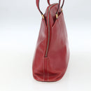 Salvatore Ferragamo Shoulder Bag Leather Red Gold Auth 162152-4