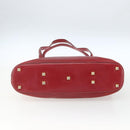 Salvatore Ferragamo Shoulder Bag Leather Red Gold Auth 162152-5