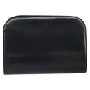 Salvatore Ferragamo Gancini Chain Shoulder Bag Leather Black Gold Auth 162153-3