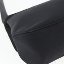 Salvatore Ferragamo Vala Shoulder Bag Nylon Black Silver Auth 162155-16