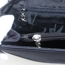 Salvatore Ferragamo Vala Shoulder Bag Nylon Black Silver Auth 162155-17