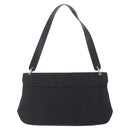 Salvatore Ferragamo Vala Shoulder Bag Nylon Black Silver Auth 162155-2