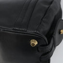 Chloe Irene Hand Bag Leather Black Gold Auth 162156-12