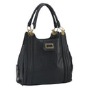 Chloe Irene Handtasche Leder Schwarz Gold Auth 162156-1