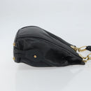 Chloe Irene Handtasche Leder Schwarz Gold Auth 162156-3