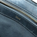 Chloe Alice Handtasche Leder 2-Wege Weiß Gold Auth 162157A-21