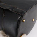 LOEWE Anton Backpack Leather Black Gold Auth 162164-18