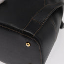 LOEWE Anton Backpack Leather Black Gold Auth 162164-9