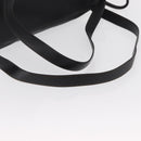 LOEWE Anton Backpack Leather Black Gold Auth 162164-8