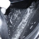 LOEWE Anagram Shoulder Bag Leather Black Gold Auth 162165-12