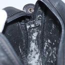 LOEWE Anagram Shoulder Bag Leather Black Gold Auth 162165-18