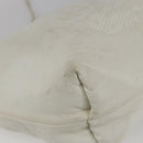 LOEWE Anagram Shoulder Bag Leather White Gold Auth 162166-14