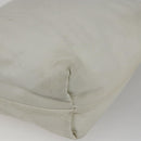 LOEWE Anagram Shoulder Bag Leather White Gold Auth 162166-15