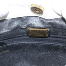 LOEWE Anagram Shoulder Bag Leather White Gold Auth 162166-10