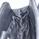 LOEWE Anagram Hand Bag Leather Black Gold Auth 162167-17