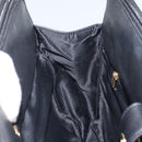 LOEWE Anagram Hand Bag Leather Black Gold Auth 162167-18