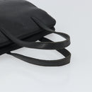 LOEWE Anagram Hand Bag Leather Black Gold Auth 162167-7