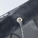 FENDI Mesh Tote Bag Nylon Black Gold Auth 162172-17