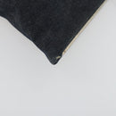 FENDI Shoulder Bag Denim Blue Silver Auth 162175-10