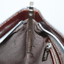FENDI Shoulder Bag Denim Blue Silver Auth 162175-17