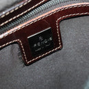 FENDI Shoulder Bag Denim Blue Silver Auth 162175-19