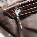 FENDI Shoulder Bag Denim Blue Silver Auth 162175-20