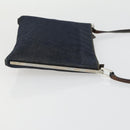 FENDI Shoulder Bag Denim Blue Silver Auth 162175-4