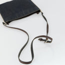 FENDI Shoulder Bag Denim Blue Silver Auth 162175-7