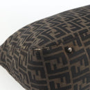 FENDI Zucca Canvas Hand Bag Black Brown Auth 162179-15