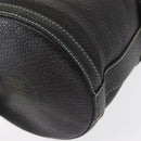 FENDI Hand Bag Leather Black Auth 162180-16