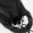 FENDI Hand Bag Leather Black Auth 162180-6