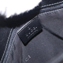 GUCCI Jackie Shoulder Bag Leather Black Silver 001 3875 Auth 162181-15