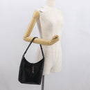 GUCCI Jackie Shoulder Bag Leather Black Silver 001 3875 Auth 162181-24