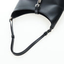 GUCCI Jackie Shoulder Bag Leather Black Silver 001 3875 Auth 162181-20