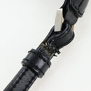 GUCCI Jackie Shoulder Bag Leather Black Silver 001 3875 Auth 162181-21